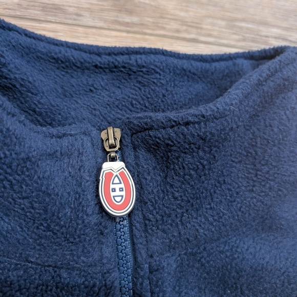 90s/00s Montreal Canadiens 1/4 Zip-up Fleece - Picture 3 of 5